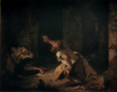 The Prisoner of Chillon by Ferdinand Victor Eugene Delacroix